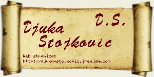 Đuka Stojković vizit kartica